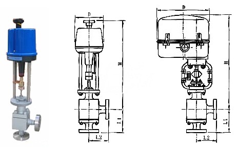 ZDLS电子式电动角形调节阀(图2)