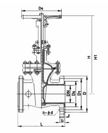 Z41F46衬氟闸阀(图2)