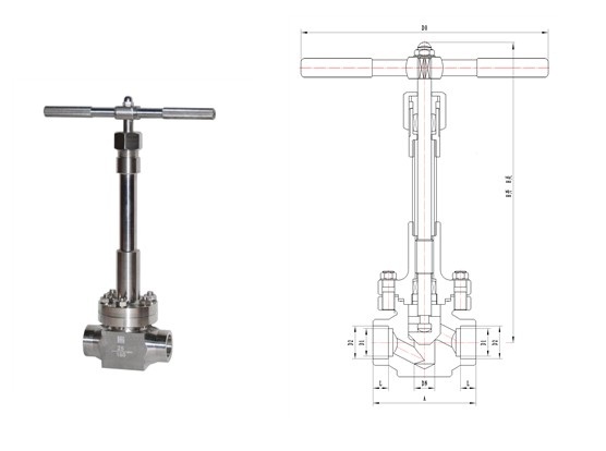 DJ61Y-160P低温高压截止阀(图2)