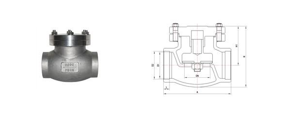 DH61F-40P低温止回阀(图2)