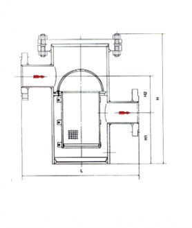 YG07天然气专用篮式过滤器(图2)